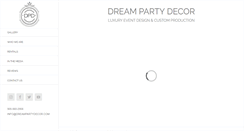 Desktop Screenshot of dreampartydecor.com