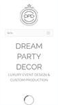 Mobile Screenshot of dreampartydecor.com